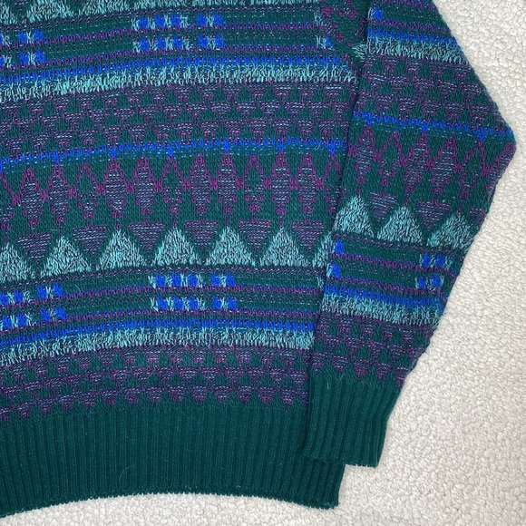 Vintage Jantzen Fair Isle Knitted Sweater: Size Medium - Picture 9 of 9